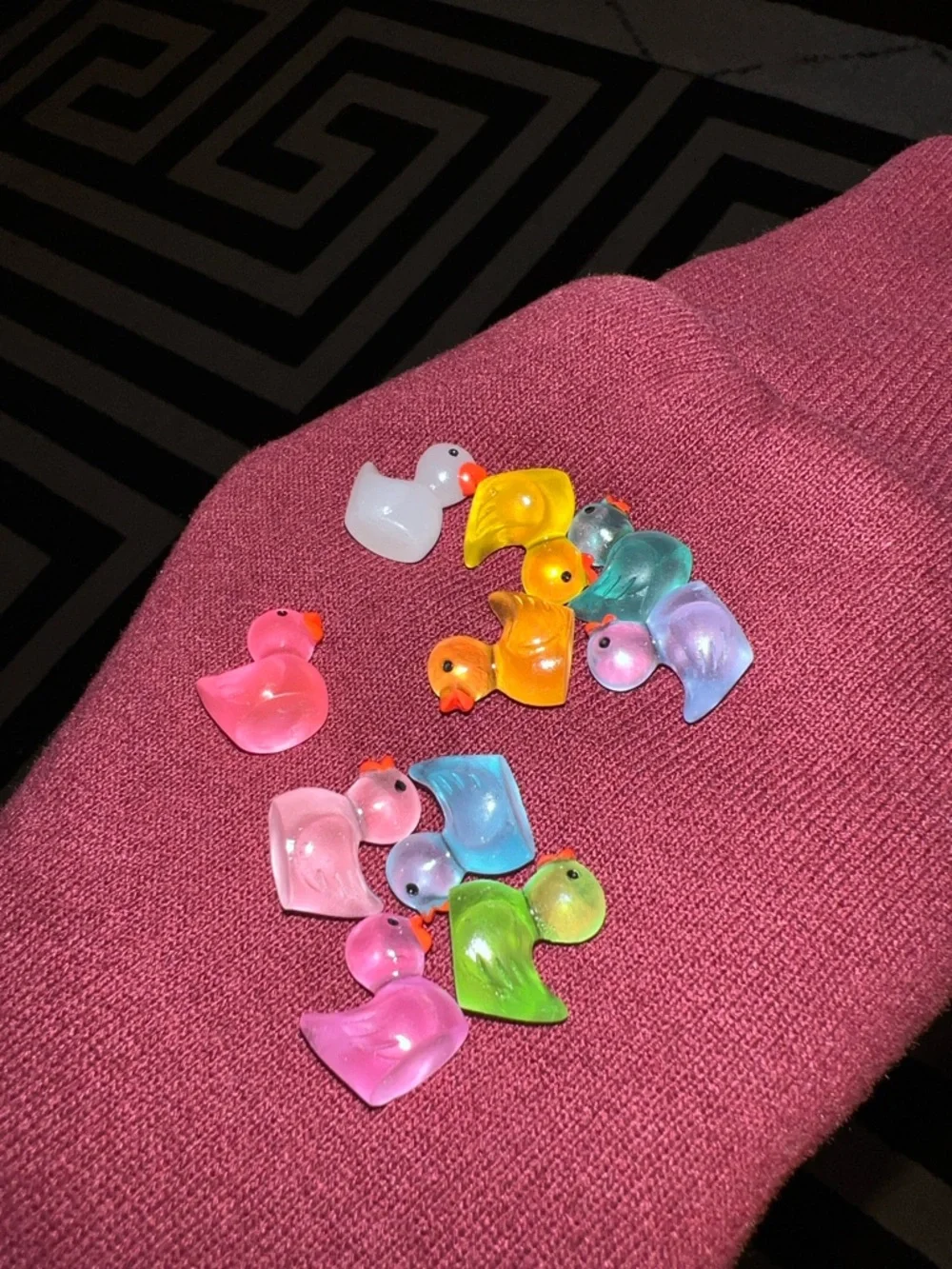 Assorted Mini Acrylic Ducks - Bright Multi-Color - Picture 3 of 9
